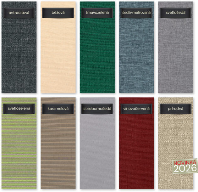 Farby poťahov pre teakový záhradný nábytok