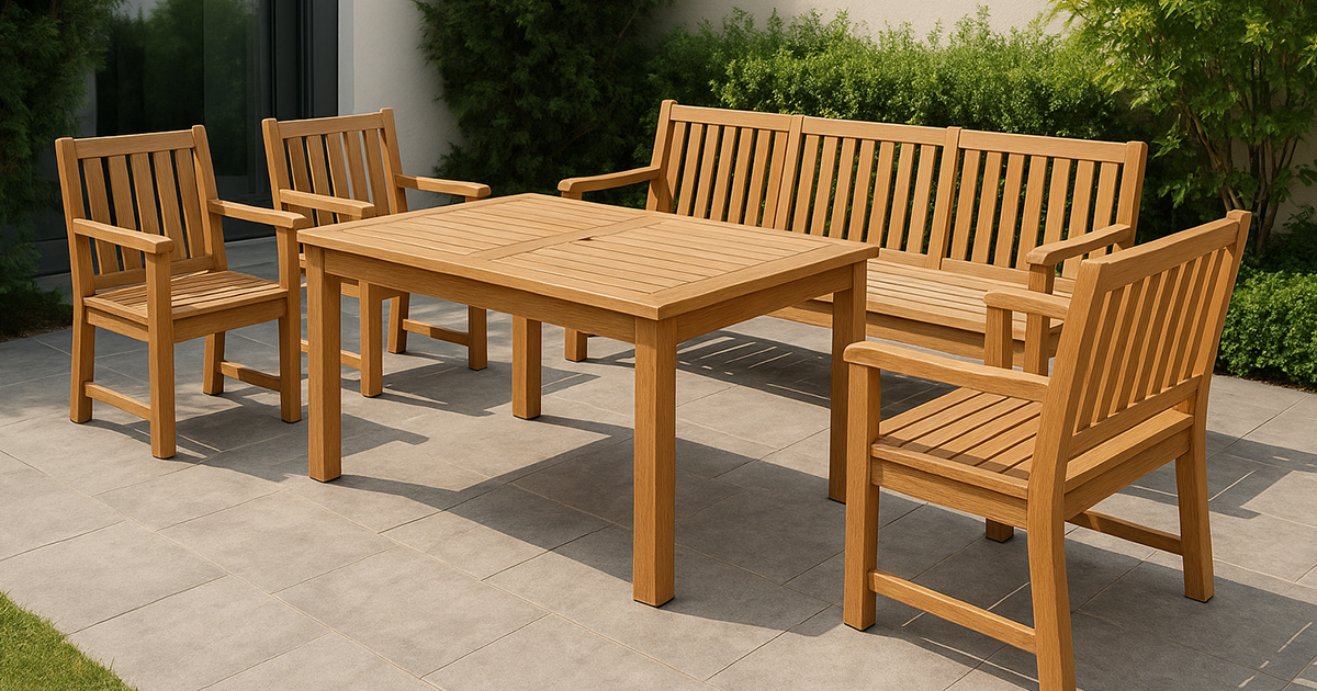 Záhradný nábytok z teakového dreva – Výhody a nevýhody