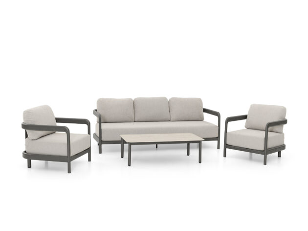 Hliníkový záhradný set Boston Mokka