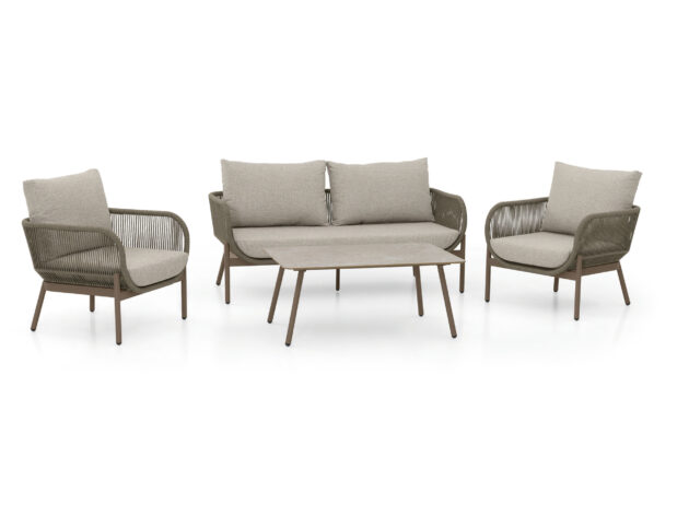 Lounge set Florenz XS Mokka – Útulné sedenie pre menšie terasy