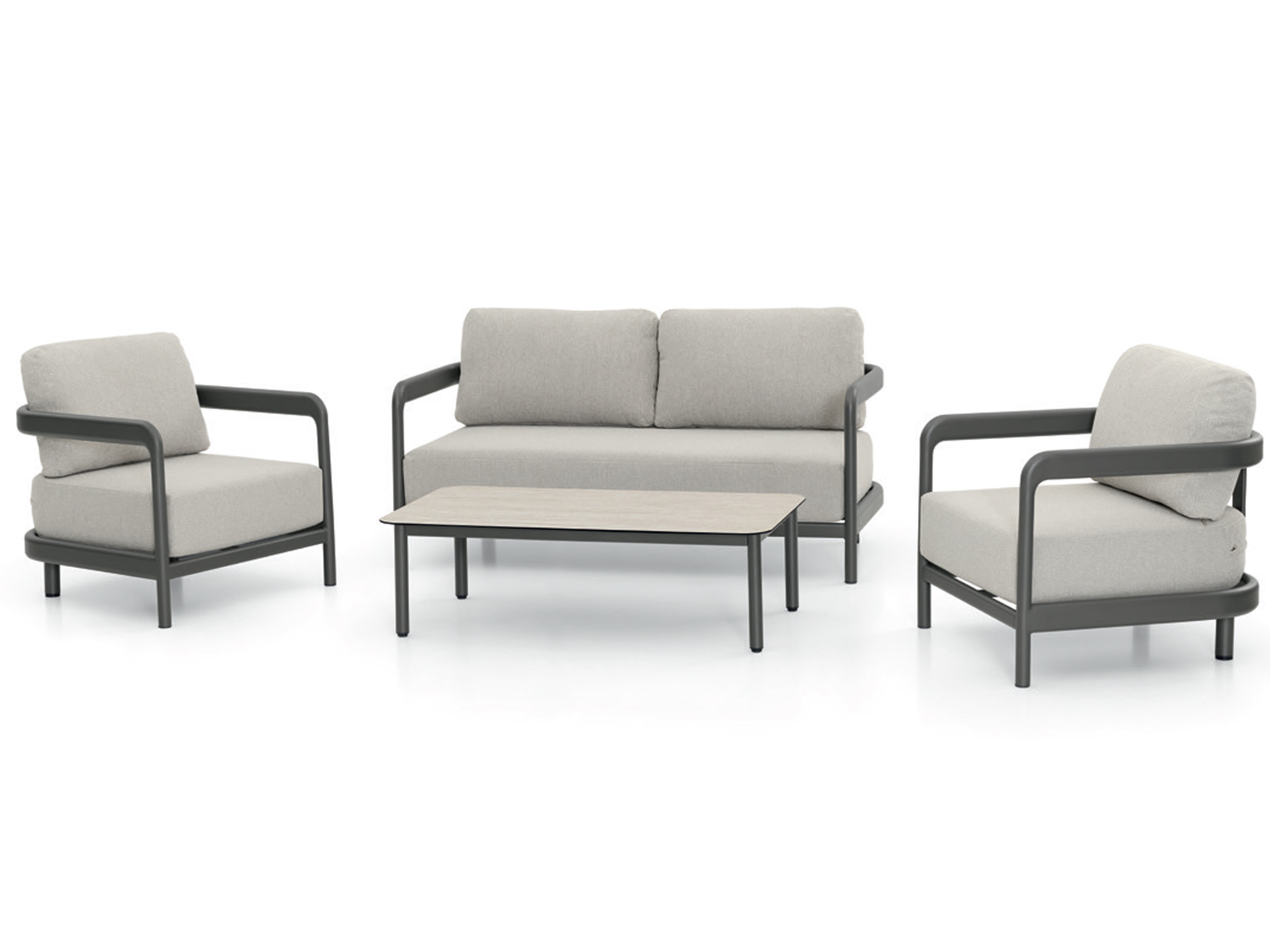 Lounge set Boston XS Mokka – Kompaktné sedenie na terasu