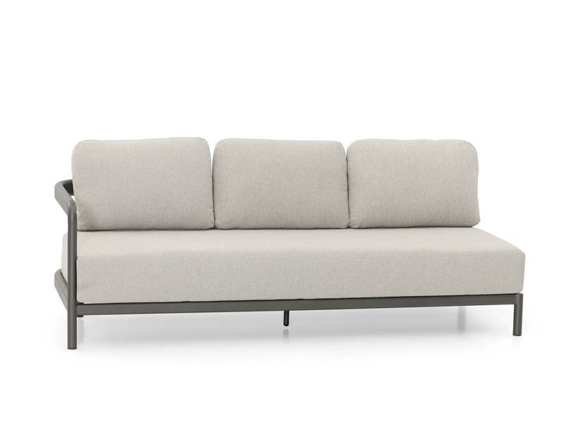 Hliníková 3-pohovka Boston Ľavá / Pravá