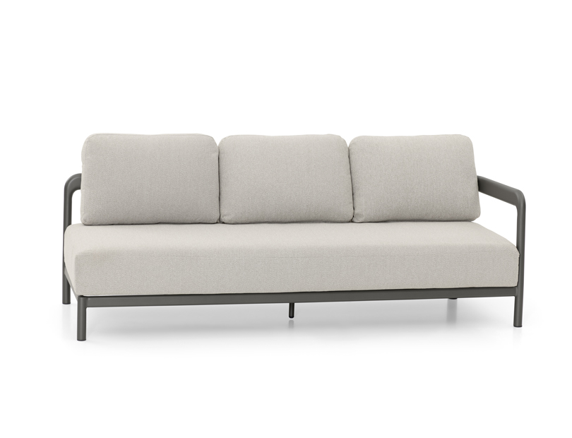 Hliníková 3-pohovka Boston Pravá – Modulový diel