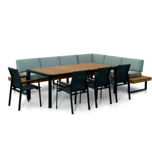 Hliníkový set capri so stoličkami