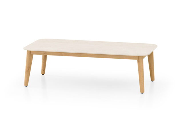 Konferenčný stolík Atlanta – Sintrovaný kameň a vzhľad dreva