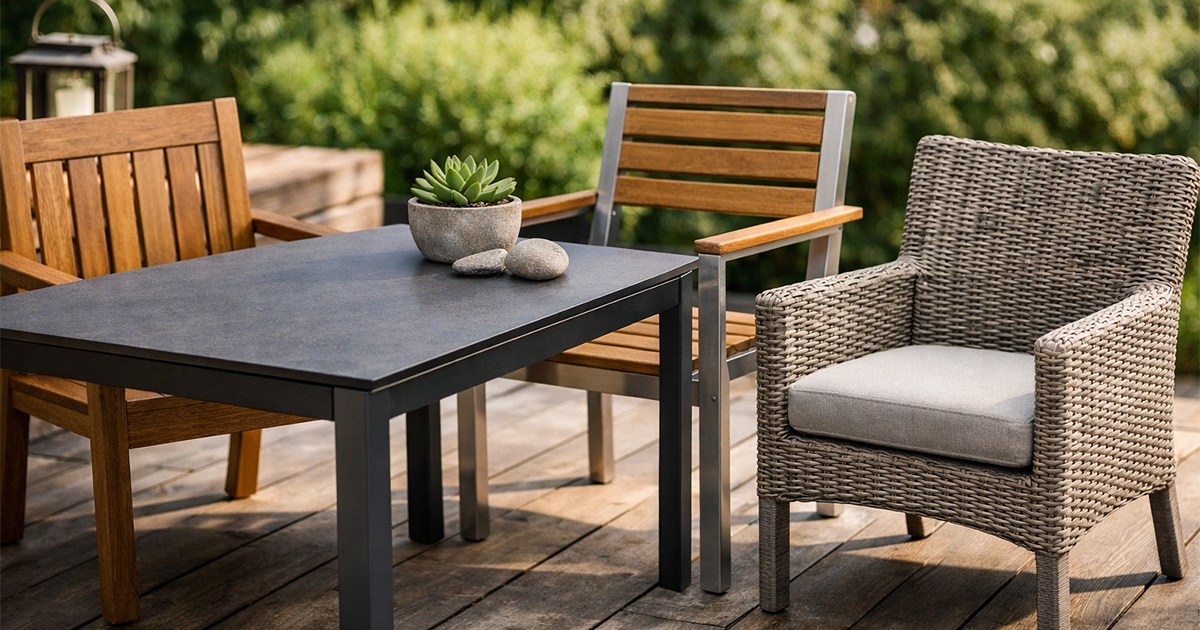 Aký materiál záhradného nábytku vydrží najdlhšie