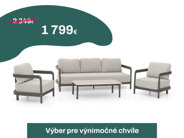 Hliníkový záhradný nábytok v zľave
